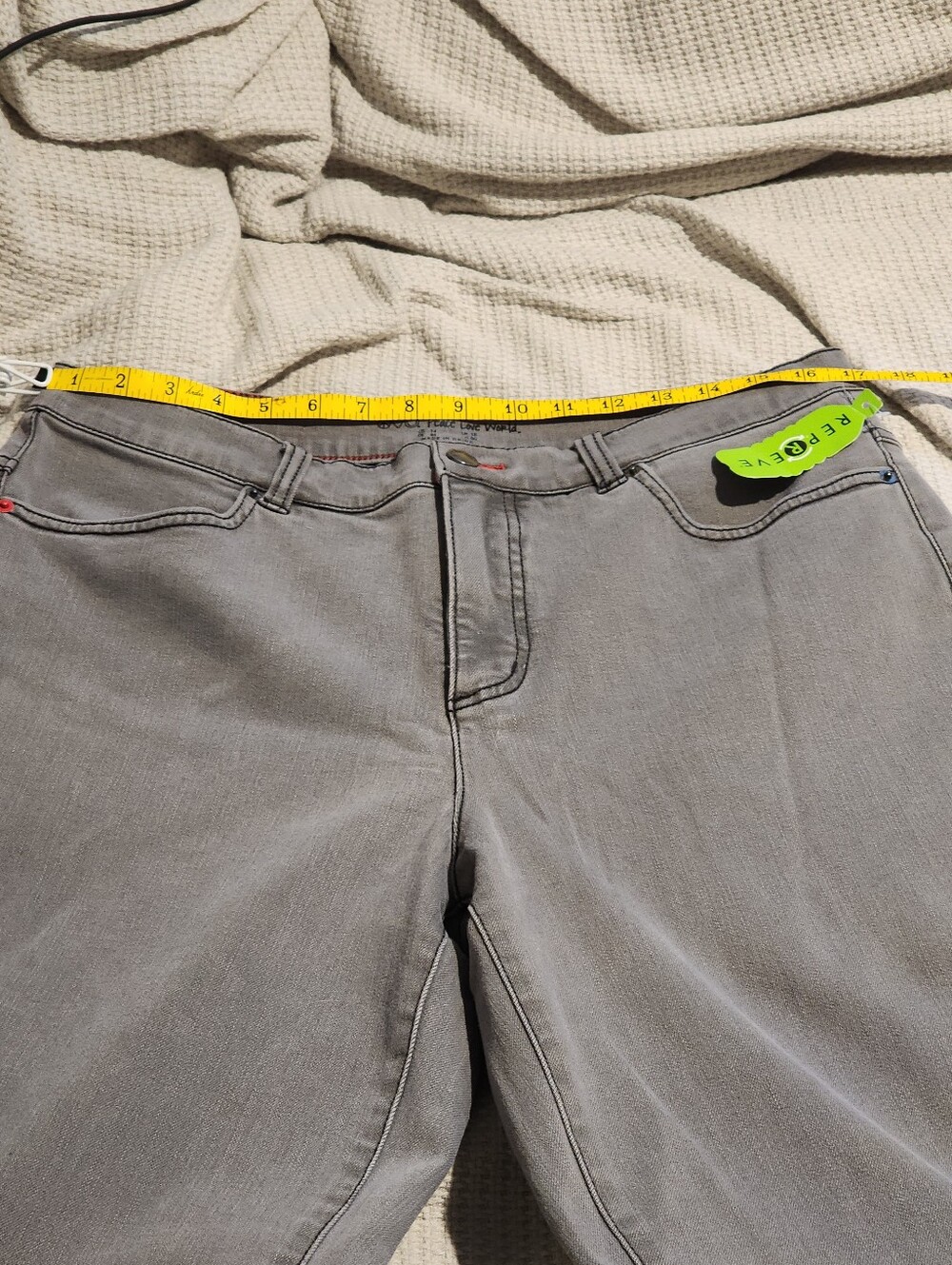 Size 14 Repreve Grey Jeans - Picture 2 of 15